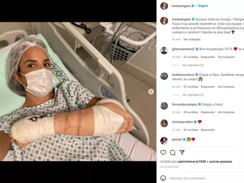 Imagem de Ivete Sangalo passa por cirurgia após sofrer acidente no exterior 