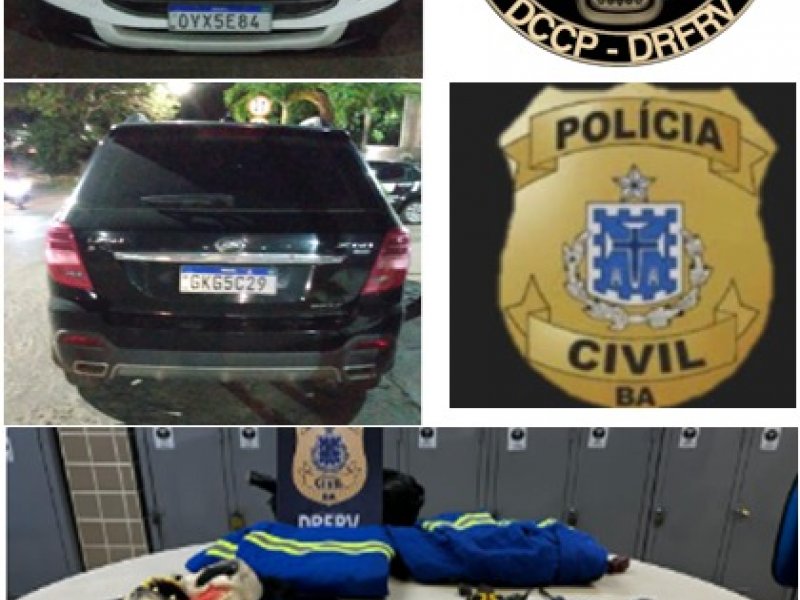 Imagem de Dupla é presa com carro roubado na Região Metropolitana de Salvador