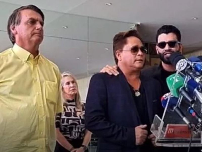 Imagem de Leonardo e Gusttavo Lima vão ao Palácio da Alvorada em apoio a Bolsonaro