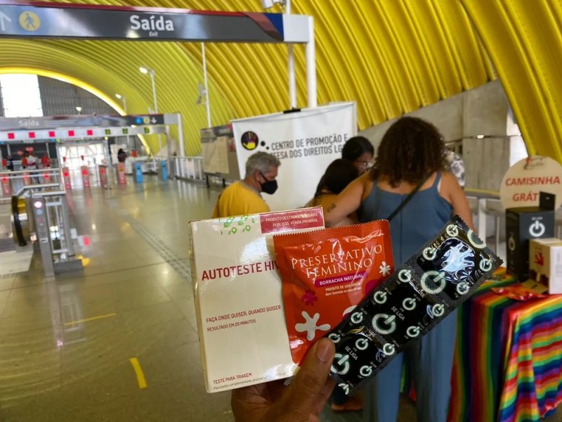Imagem de Estação de metrô do Bairro da Paz oferece teste rápido para HIV 