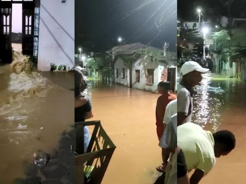 Imagem de Barragem transborda e invade casa de moradores no interior da Bahia; veja vídeo