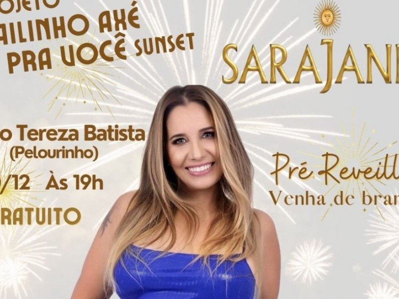 Imagem de ‘Bailinho Axé Pra Você’ realiza show gratuito com Sarajane nesta sexta (30)