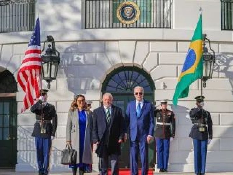 Imagem de Lula se encontra com Joe Biden na Casa Branca e fazem defesa da democracia 