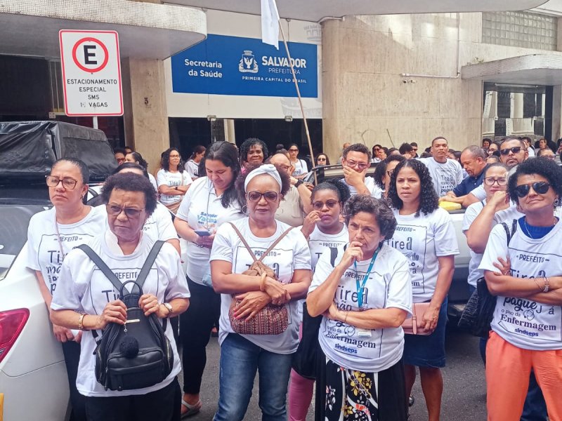 Imagem de Profissionais de enfermagem do município promovem assembleia e protesto cobrando Piso Salarial