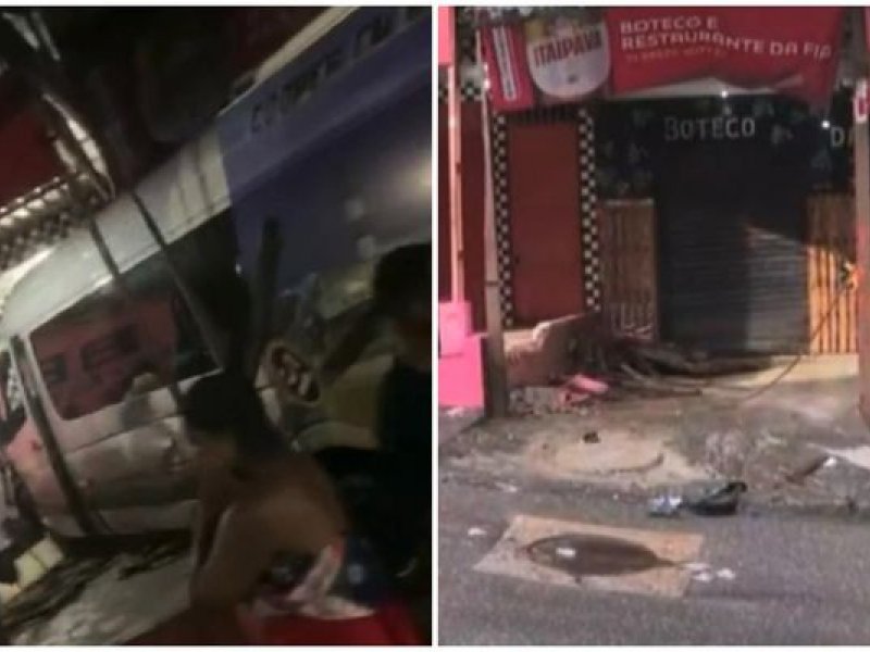 Imagem de Van invade bar no Rio Sena, atropela duas pessoas e condutor é agredido 