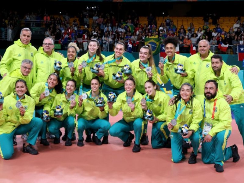 Imagem de Seleção brasileira garante prata pan-americana no vôlei feminino