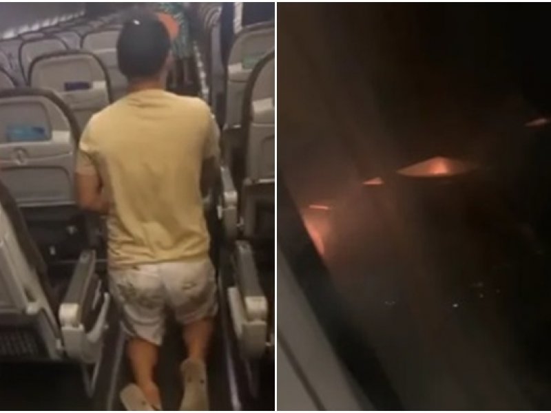 Imagem de Avião retorna ao aeroporto de Salvador após pássaro atingir turbina e motor pegar fogo