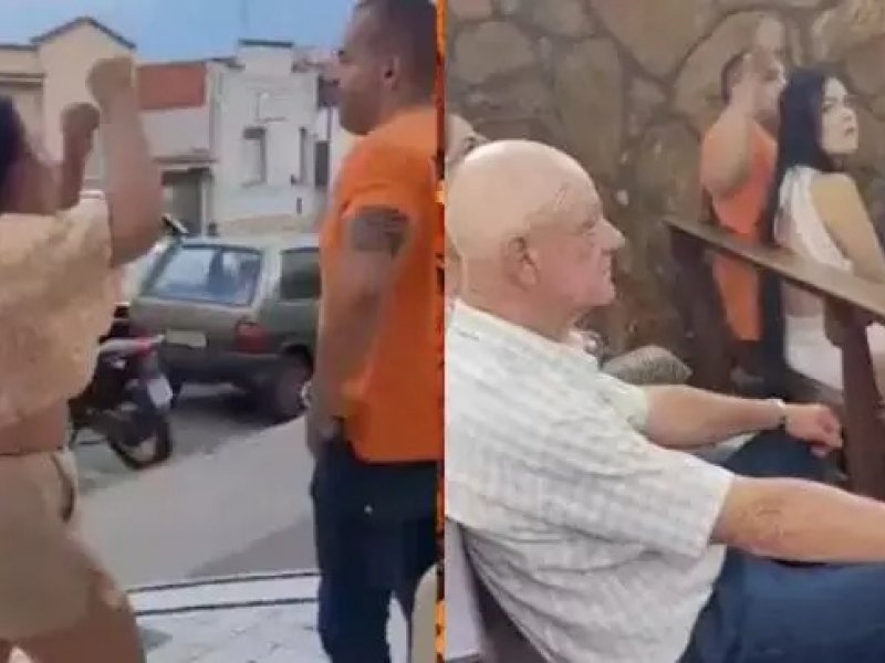 Imagem de VÍDEO: Mulher flagra marido assistindo missa com amante