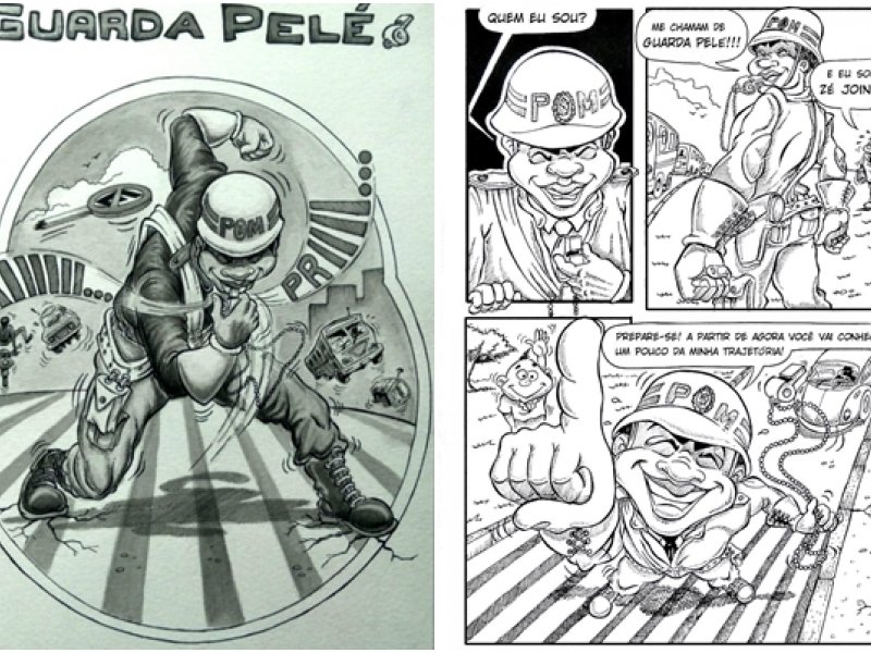Imagem de Famoso por sua atuação no trânsito de Salvador, 'Guarda Pelé' vira personagem de quadrinhos