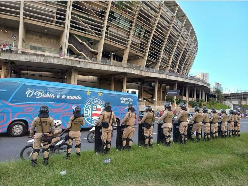 Imagem de Bahia x Atlético Mineiro: PM monta policiamento especial para jogo
