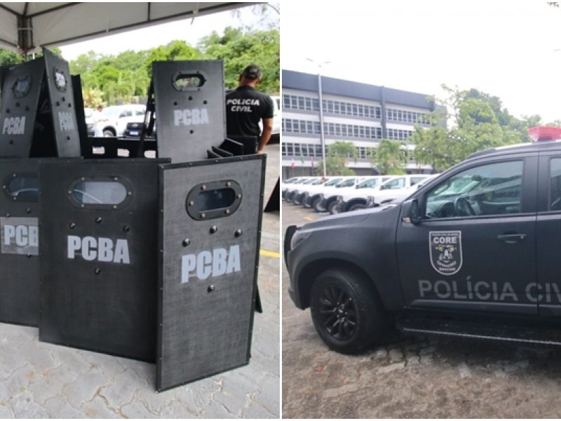 Imagem de Unidades da Polícia Civil recebem viaturas semiblindadas e escudos balísticos 