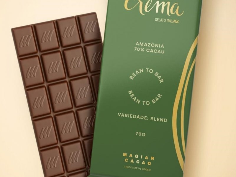 Imagem de Crema e Magian Cacao lançam barras de chocolate em colab