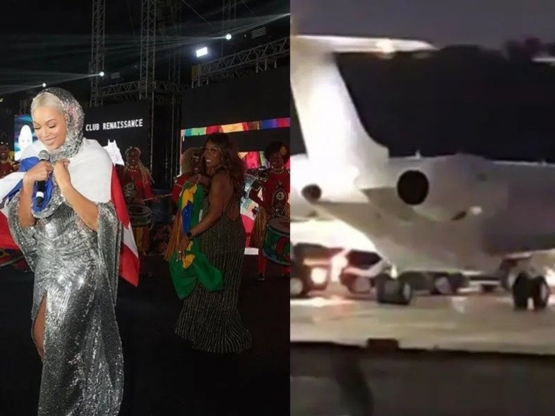 Imagem de Avião do mesmo modelo do utilizado por Beyoncé posa em Salvador e volta a causar burburinhos na web