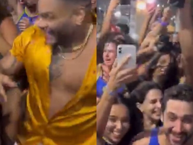 Imagem de Vídeo: Tonny Salles desce de van e dança com foliões durante pré-carnaval de Salvador