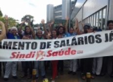 Imagem de Funcionários de maternidade fazem manifestação no bairro do Pau Miúdo