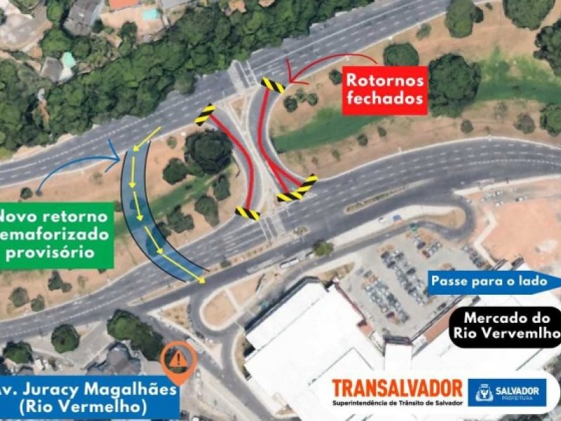 Imagem de Retorno na Avenida Juracy Magalhães Júnior será bloqueado a partir da noite desta quinta (14)