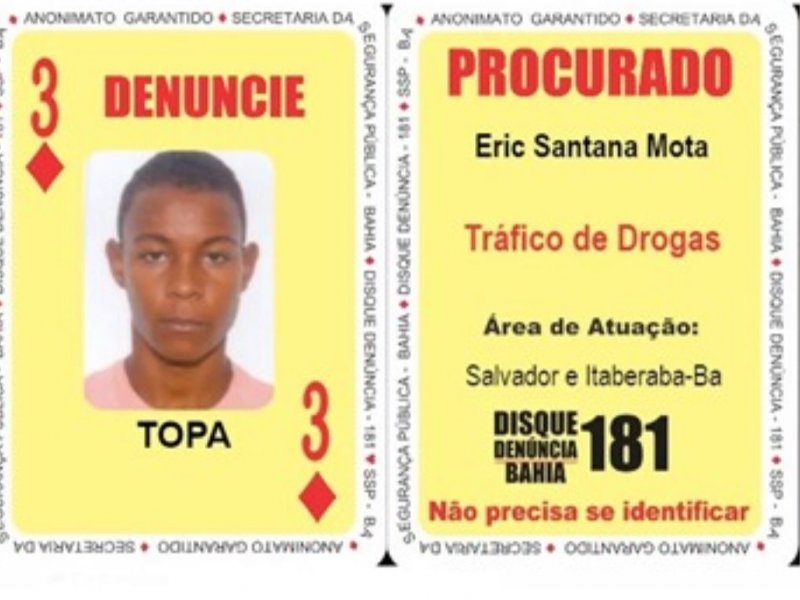 Imagem de 'Três de Ouros' do Baralho do Crime é preso em Minas Gerais