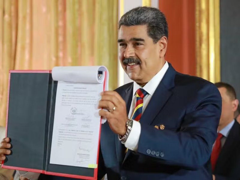 Imagem de Nicolás Maduro cria província em território da Guiana