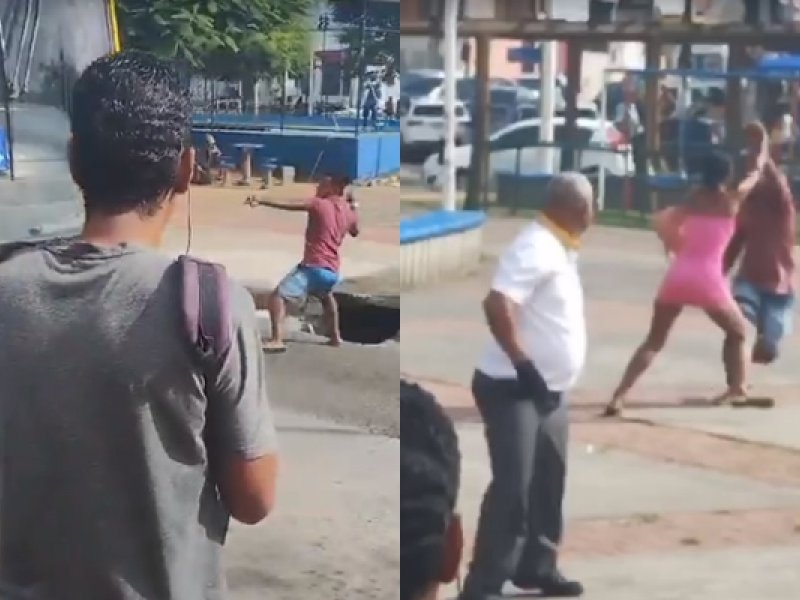 Imagem de VÍDEO: Motorista de ônibus é alvo de pedrada em briga com passageiro no Largo do Tanque 