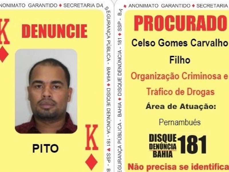 Imagem de Alvo prioritário da polícia, Rei de Ouros do Baralho do Crime é preso no bairro de Itapuã
