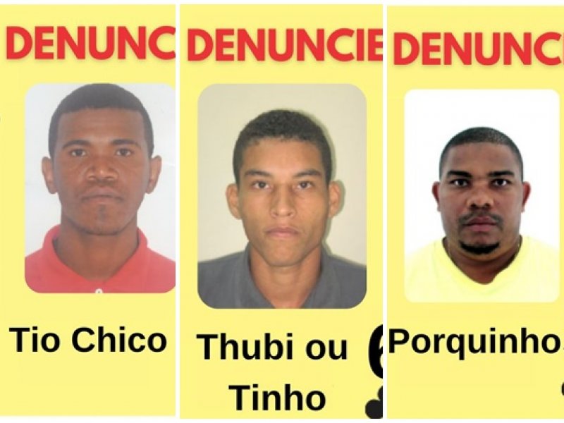 Imagem de Foragidos da Justiça, 'Tio Chico', 'Thubi' e 'Porquinho' passam a integrar Baralho do Crime 