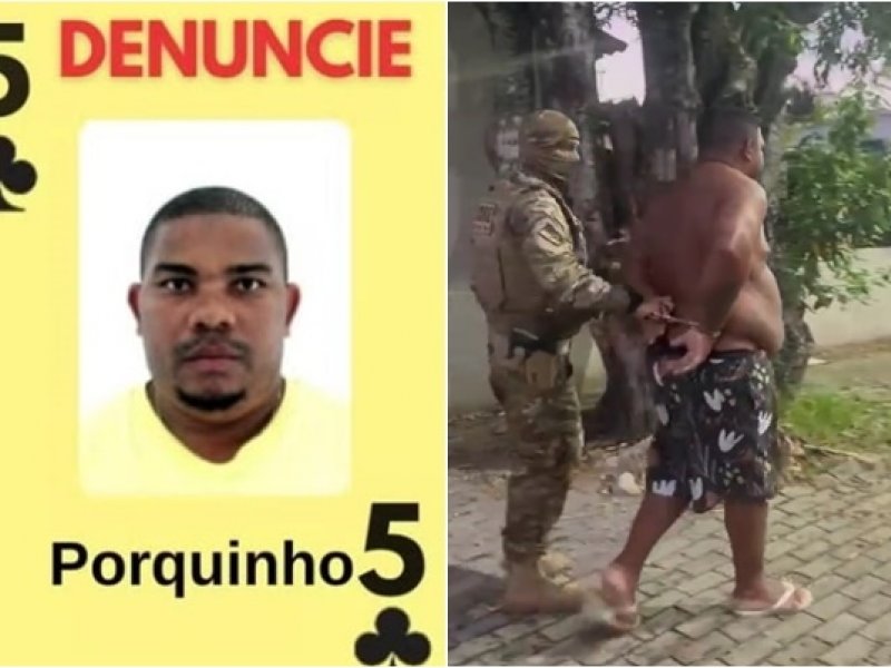 Imagem de Chefe de facção carioca com atuação em Salvador, 'Porquinho' é preso em Pernambuco