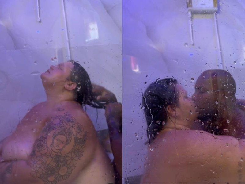Imagem de Thais Carla posta vídeo tomando banho com marido nas redes sociais e rebate comentários; veja