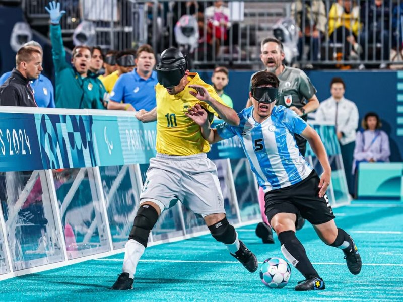 Imagem de Brasil perde para Argentina nos pênaltis e pela 1ª vez não ganha ouro no futebol de cegos