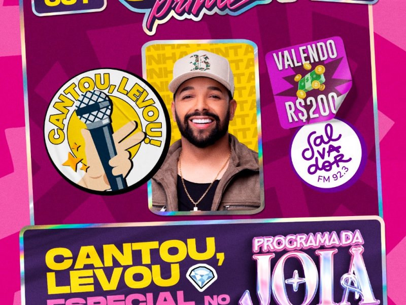 Imagem de Promoção “Cantou, Levou” está no ar com Unha Pintada