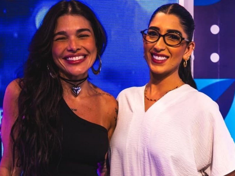 Imagem de A cantora e compositora do hit “Nosso Primeiro Beijo”, Lary marcou presença no Programa da Joia