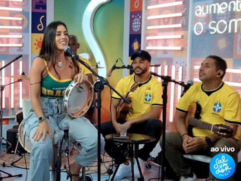 Imagem de Do subúrbio carioca à paixão pela Bahia: Emiliah relembra trajetória no Bora de Samba