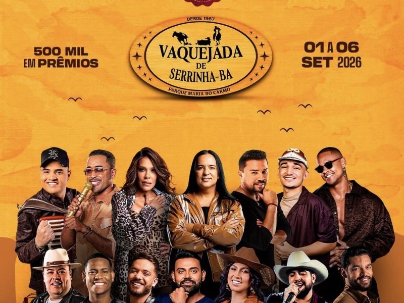 Imagem de Vaquejada de Serrinha celebra 60 anos com grandes atrações e tradição no interior da Bahia