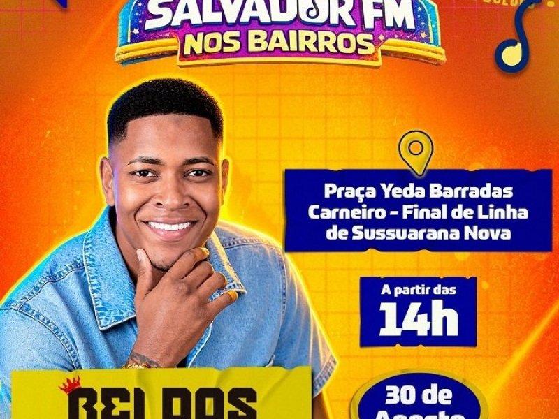 Imagem de Mesversário da Salvador FM terá festa com Rei dos Faixas em Sussuarana