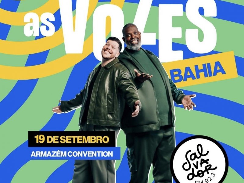 Imagem de Salvador FM leva a turnê Vozes com Péricles e Ferrugem ao vivo para os ouvintes