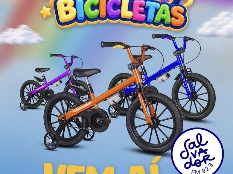 Imagem de A promoção mais esperada pela criançada está de volta: Salvador FM vai sortear 92 bicicletas