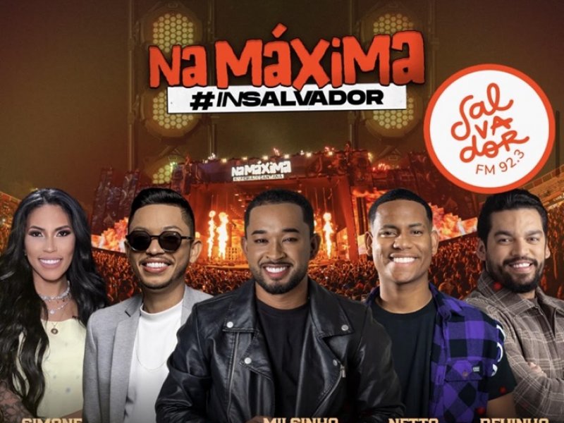 Imagem de Na Máxima: Salvador FM vai levar você e três amigos para o show!