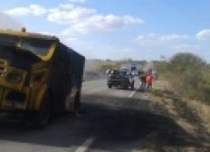Imagem de Bandidos voltam a atacar na BR-116 e explodem carro-forte no interior da Bahia
