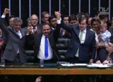 Imagem de Rodrigo Maia é reeleito em primeiro turno presidente da Câmara dos Deputados