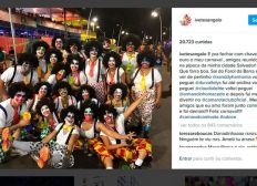 Imagem de Ivete se disfarça com fantasia e curte o carnaval de Salvador na pipoca