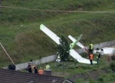Imagem de Durante apresentação na Suiça, dois aviões colidem e um dos pilotos morre