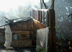 Imagem de Incêndio de grandes proporções destrói parte de hotel na Bahia