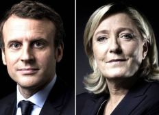 Imagem de Macron e Le Pen passam para o segundo turno na França