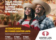 Imagem de Center Lapa funciona neste domingo (11) e será palco da primeira eliminatória do Concurso de Forró