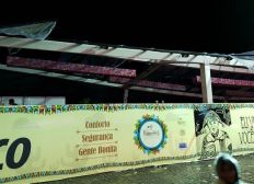 Imagem de Parte de camarote desaba em festa junina na cidade de Porto Seguro, sul da Bahia