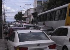 Imagem de Obra de requalificação deixa trânsito lento na Barra