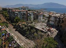 Imagem de Prédio residencial desaba na Itália e deixa 8 desaparecidos