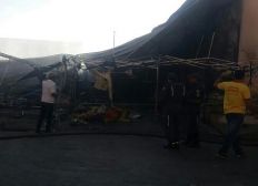 Imagem de Incêndio destrói pavilhão em Centro de Abastecimento na BA