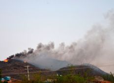 Imagem de Incêndio atinge serra e ameaça nascente de rio na Chapada Diamantina; bombeiros e voluntários combatem chamas