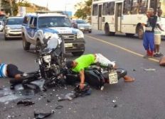 Imagem de Aumenta em 400 por cento o número de acidentes com moto na Bahia