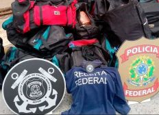 Imagem de Bolsas com 541kg de cocaína são achadas em carregamento de madeira no porto de Salvador